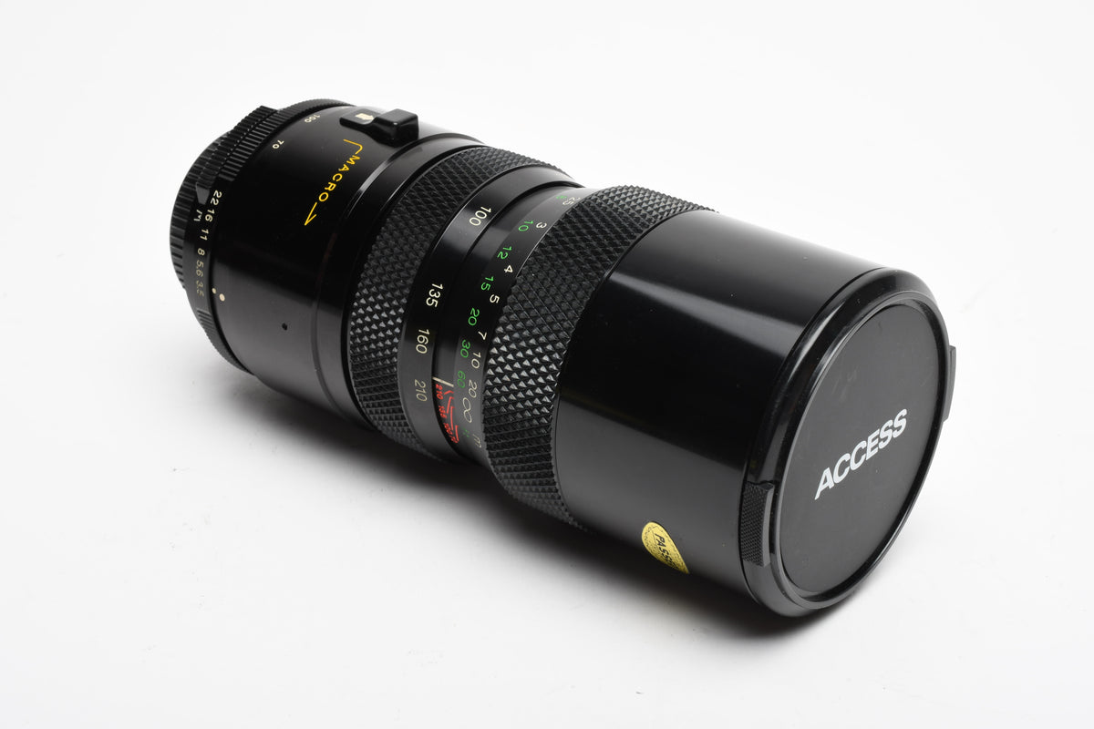 Access 70-210mm F3.5 P-MC Macro Zoom Lens for M42 w/Hard Case, Nice!