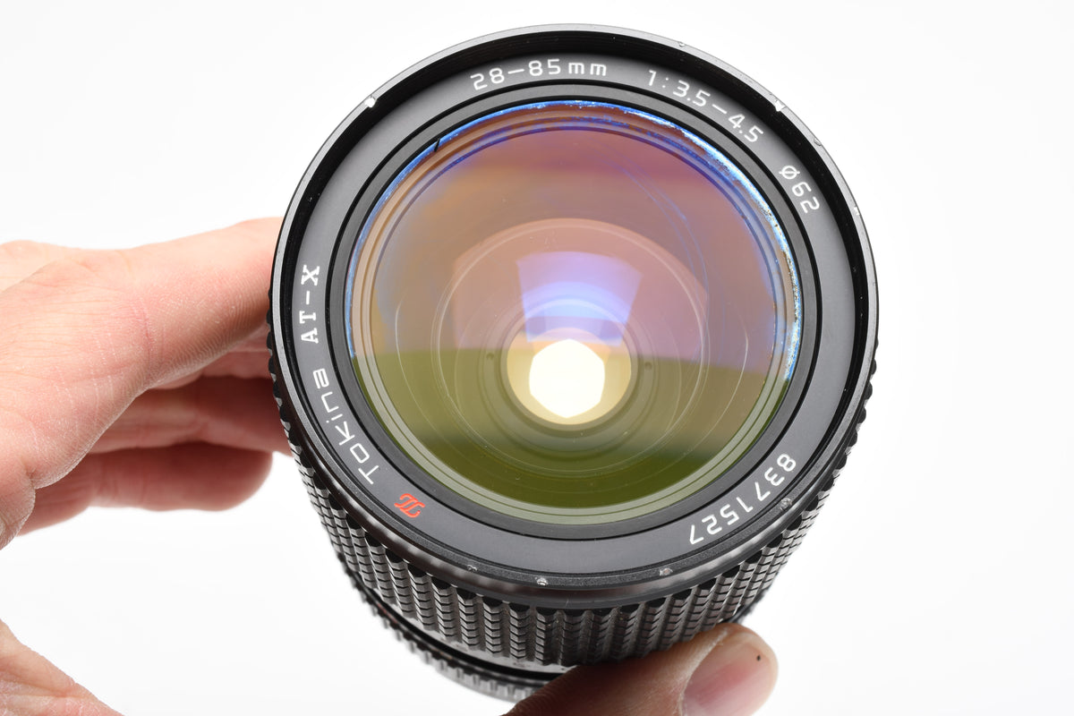 Tokina AT-X 28-85mm f3.5-4.5 lens, Pentax PK Mount, Nice