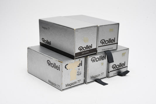 5X Rollei Magazin 77 Projection Slide Trays 6x6cm (Hold 30 slides)