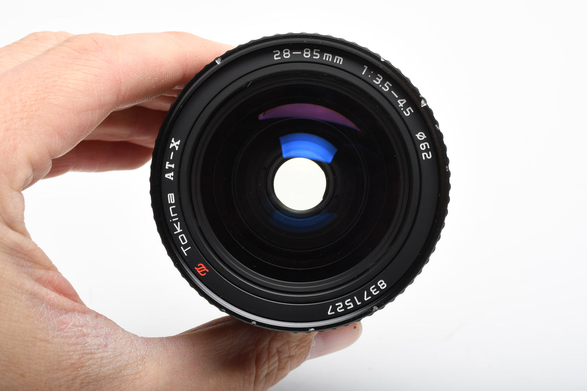 Tokina AT-X 28-85mm f3.5-4.5 lens, Pentax PK Mount, Nice