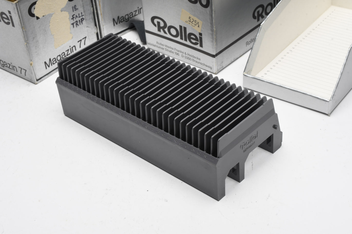 5X Rollei Magazin 77 Projection Slide Trays 6x6cm (Hold 30 slides)