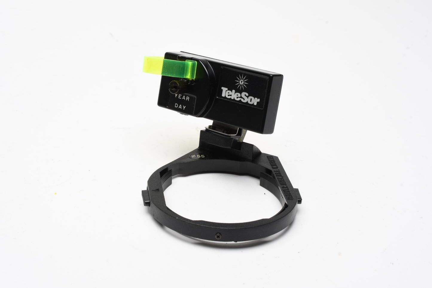 Telesar date imprinting device for 35mm cameras, 55mm diameter, clean
