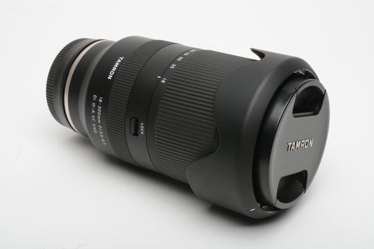 Tamron 18-300mm f3.5-6.3 Di III VC VXD Sony E-Mount, Hood+Caps+UV