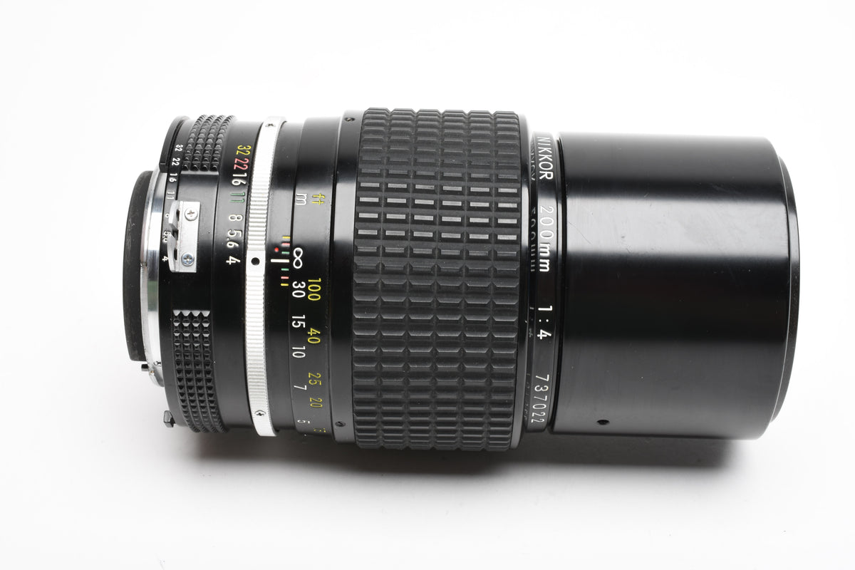 Nikon Nikkor 200mm f4 AI Lens, Caps, Nice!