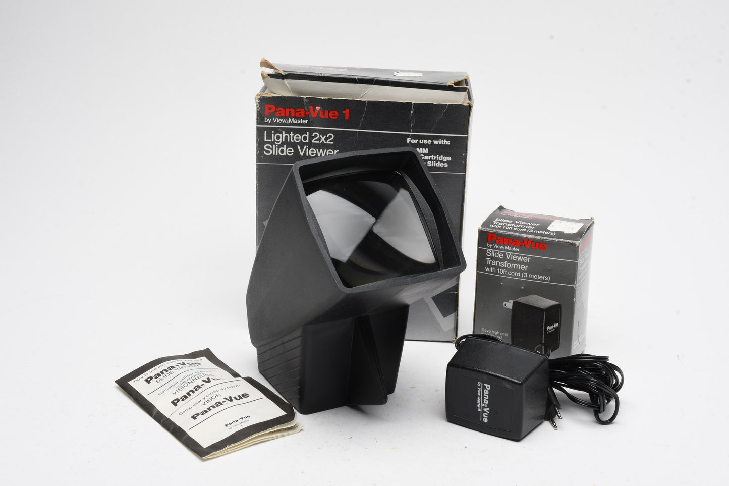Panavue Auto 2x2 Lighted slide viewer for 35mm slides, Mint w/AC adapter! Boxed