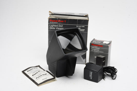 Panavue Auto 2x2 Lighted slide viewer for 35mm slides w/AC adapter, Boxed