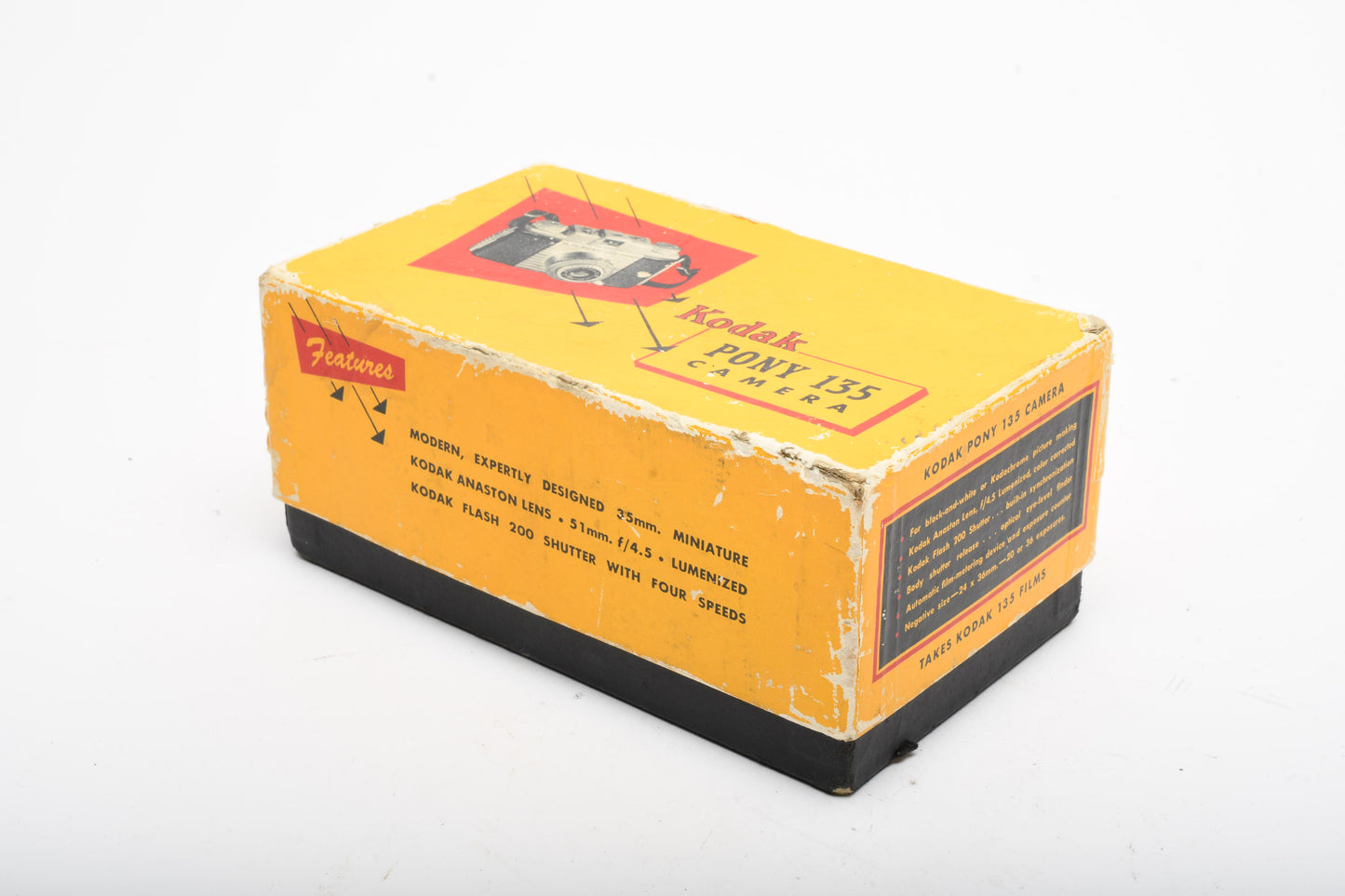 Kodak Pony 135 35mm Vintage camera in box, Works! Very clean