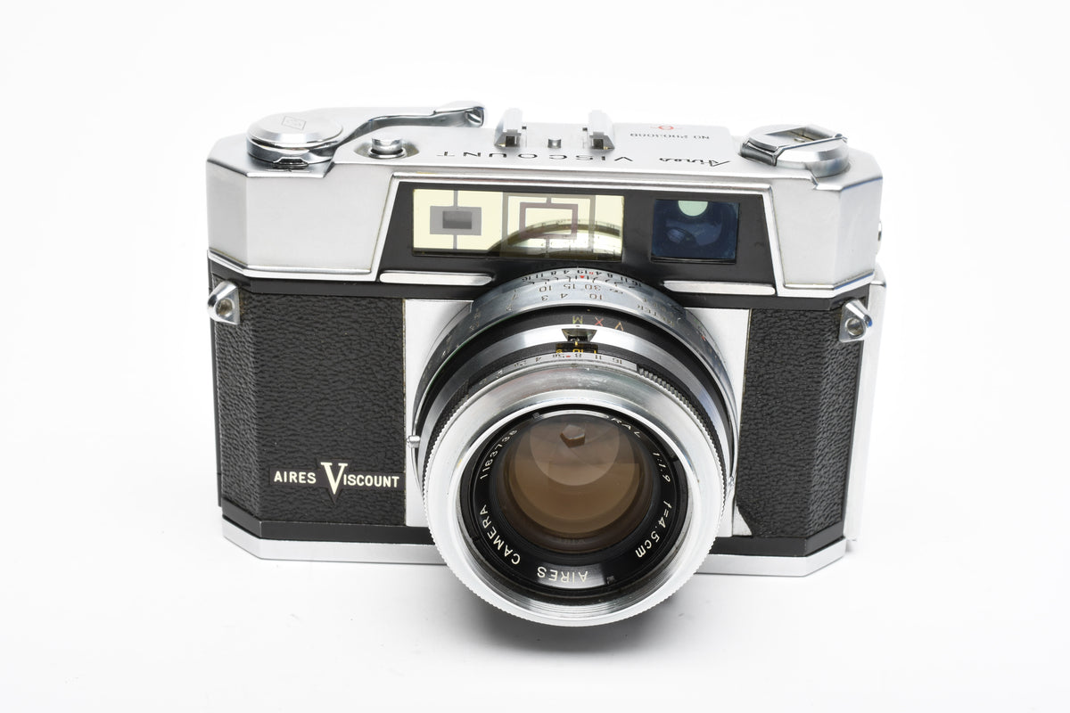 Airies Viscount 35mm rangefinder camera w/H Coral 45mm f1.9 (parts/collector), Nice!