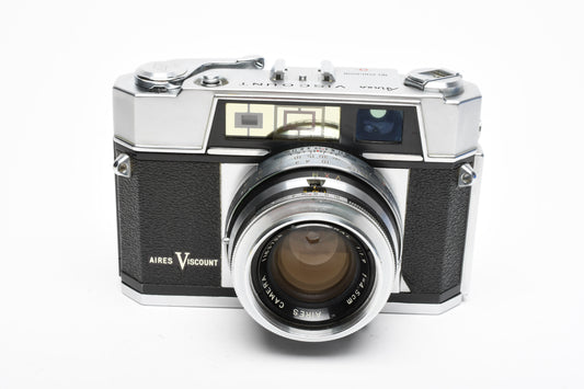Airies Viscount 35mm rangefinder camera w/H Coral 45mm f1.9 (parts/collector), Nice!