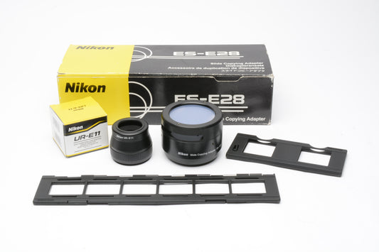 Nikon ES-E28 Slide Copying adapter + UR-E11 Adapter for Coolpix 5400, Mint-