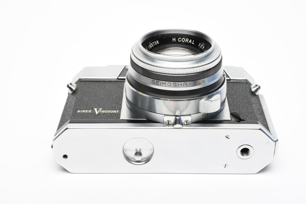 Airies Viscount 35mm rangefinder camera w/H Coral 45mm f1.9 (parts/collector), Nice!