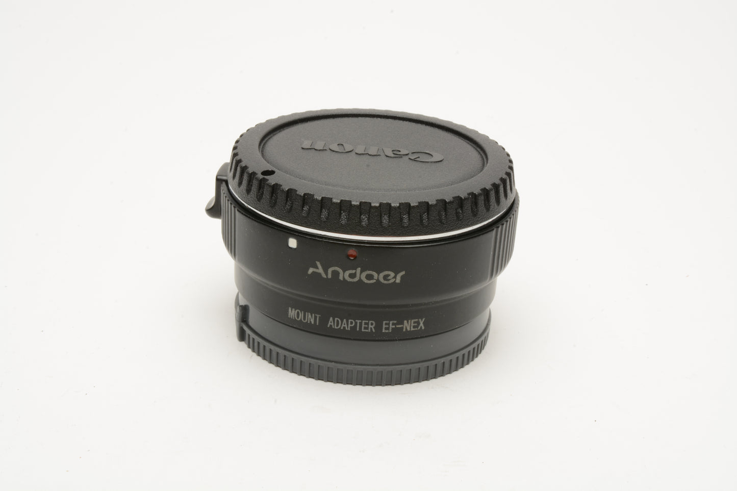 Andoer AF Adapter Canon EF to Sony NEX mount, caps, works great