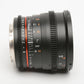 Rokinon 50mm T1.5 AS UMC Cine DS Lens for Canon EF Mount, Mint-