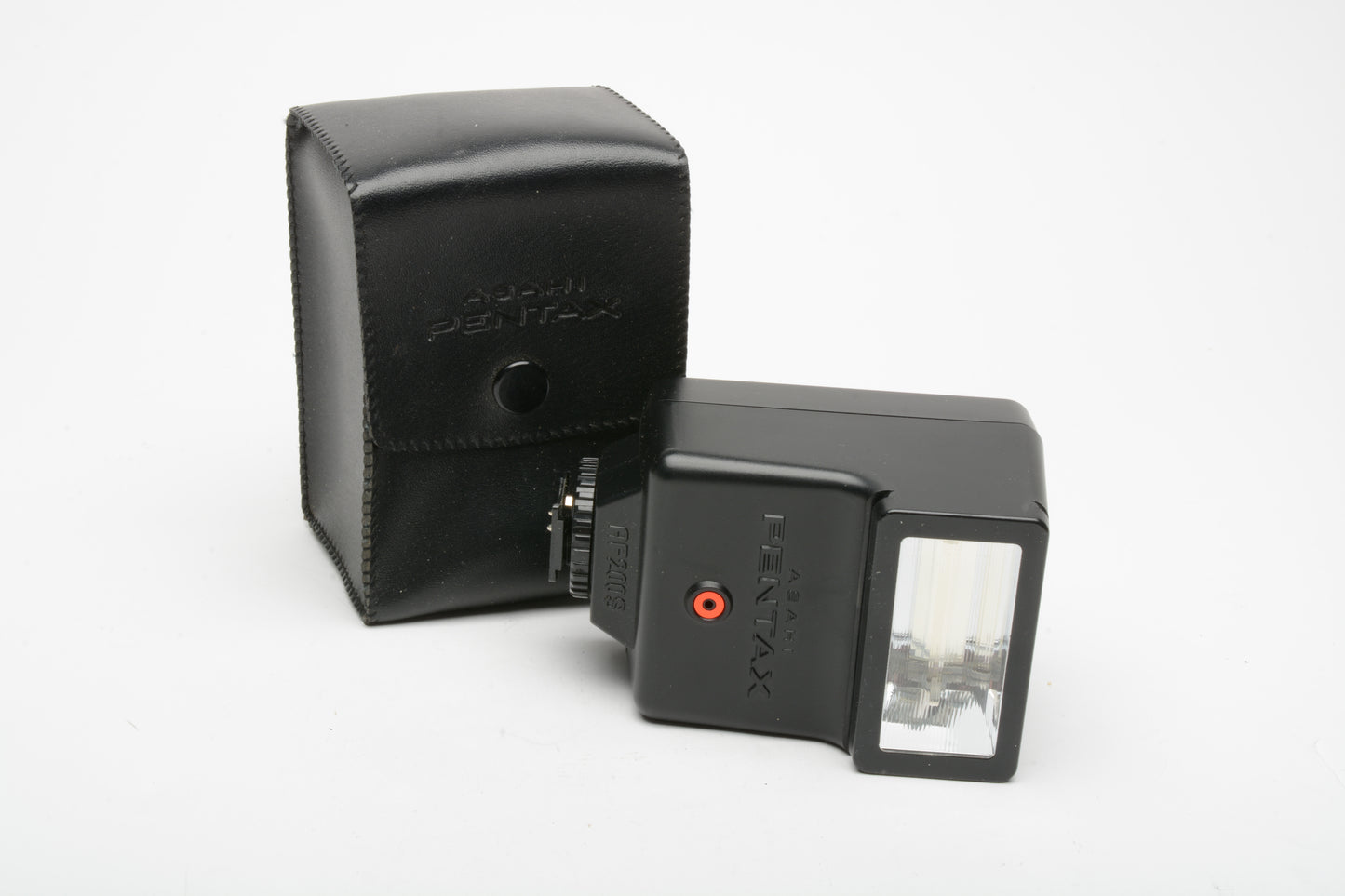 Pentax AF-200s compact electronic flash w/Pouch, Clean