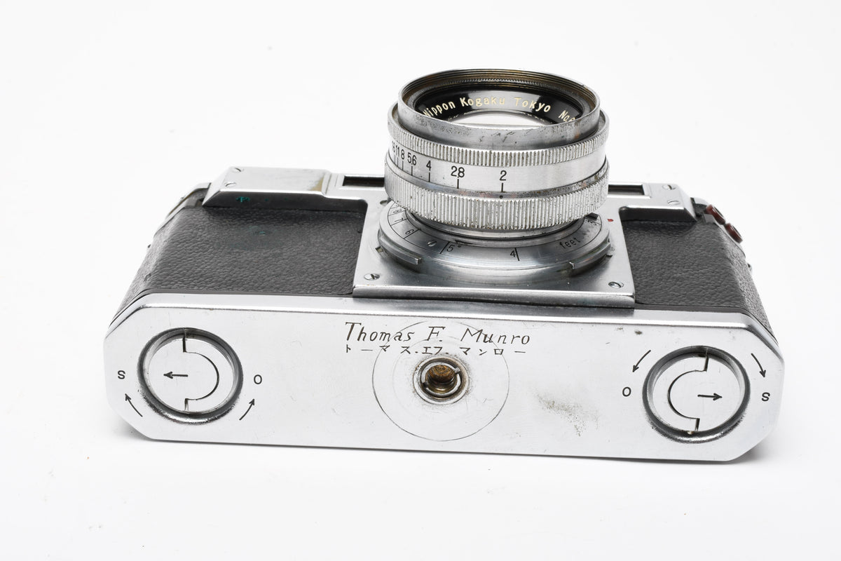 Nikon S 35mm rangefinder MIOJ w/Nikkor-H 5cm f2, Collector, Needs CLA