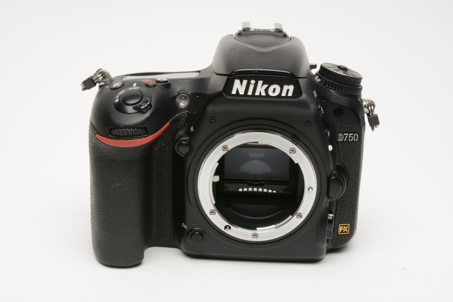 Nikon D750 DSLR Body w/2X batts, charger, strap, manuals, boxed 45K acts