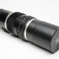 Steinheil 300mm f4.5 Tele-Quinar telephoto lens for Exakta mount, cap, nice