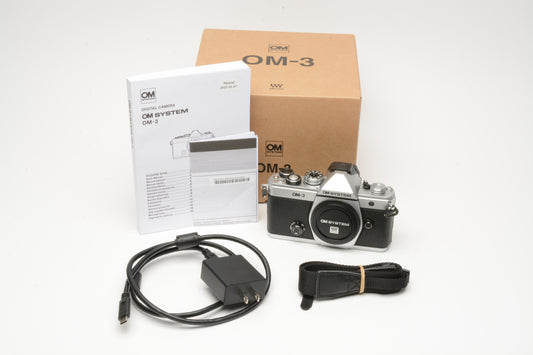 Olympus OM SYSTEM OM-3 Digital Camera Body ONLY 987 Shutter Count! Mint