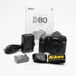 Nikon D80 DSLR body, batt+charger+strap, 4798 Acts, + Manual