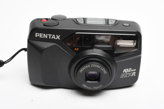 Pentax IQZoom EZY-R 38-70mm Zoom Lens 35mm Point&Shoot Camera w/Strap, Great!