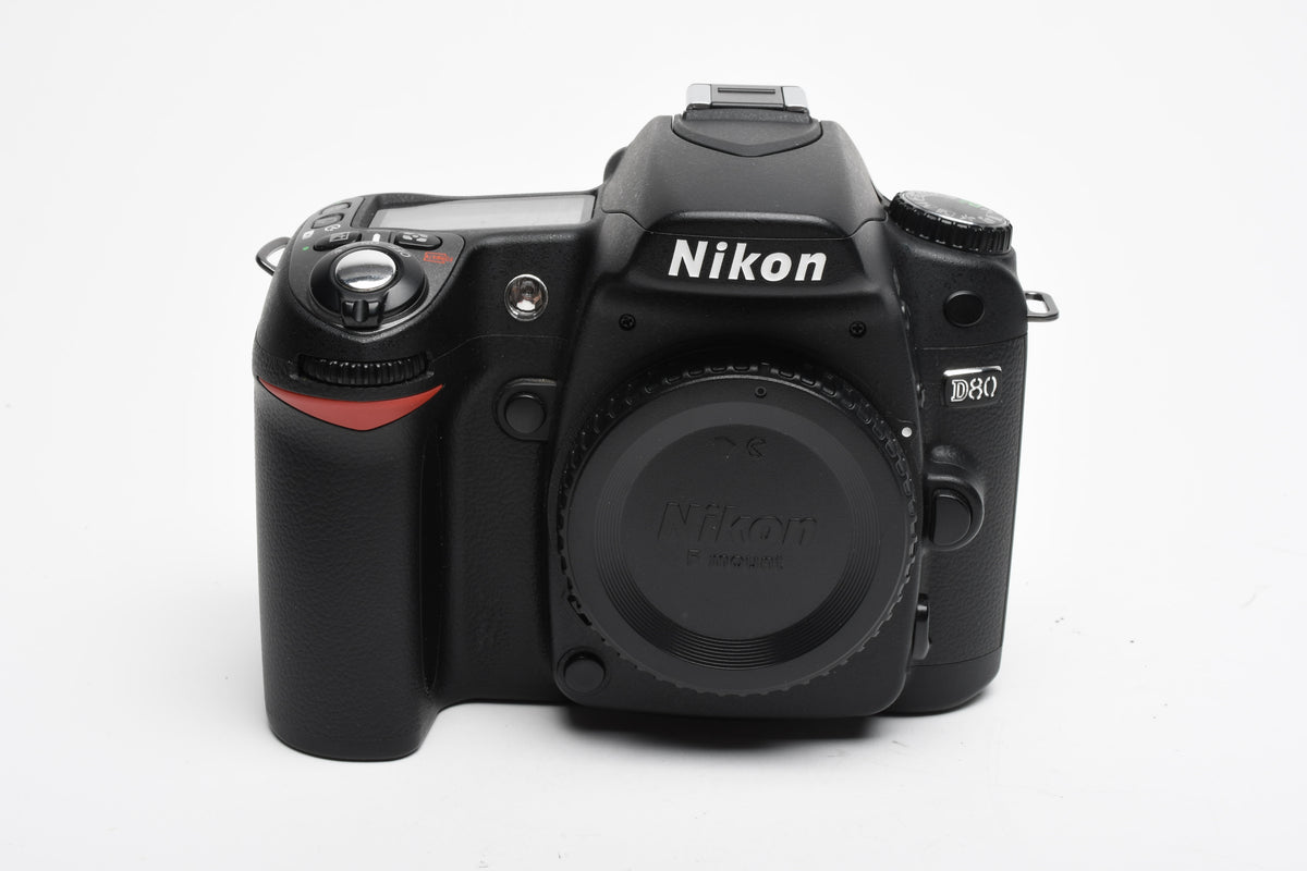 Nikon D80 DSLR body, batt+charger+strap, 4798 Acts, + Manual