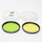 Kenko 52mm set of 2 filters:  Y2 + POO light green, Mint-