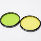 Kenko 52mm set of 2 filters:  Y2 + POO light green, Mint-