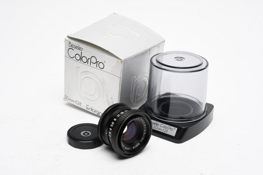 Beseler ColorPro 50mm f2.8 Enlarging Lens, case+box, Mint-