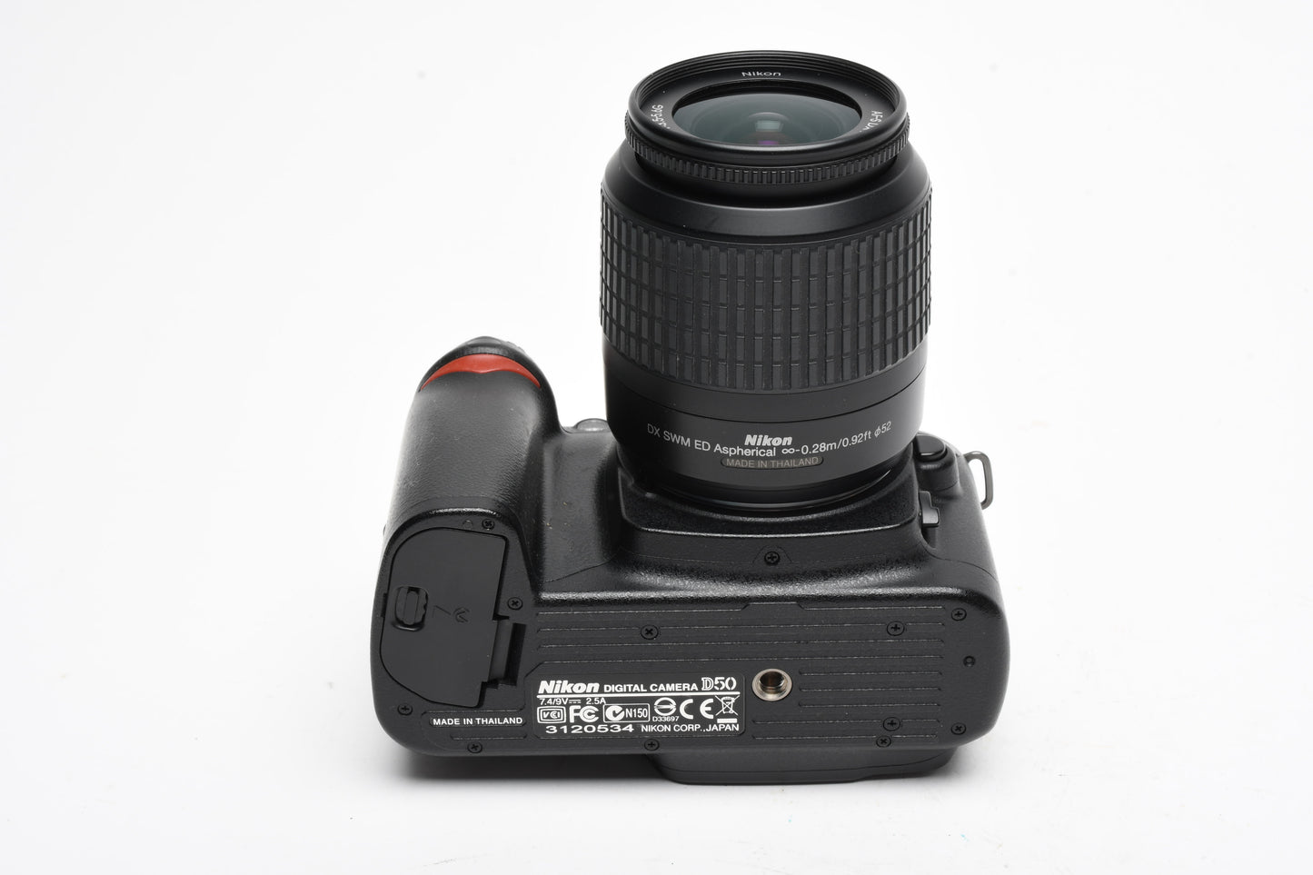 Nikon D50 DSLR body w/18-55mm f3.5-5.6G ED, batt, charger, 12K Acts
