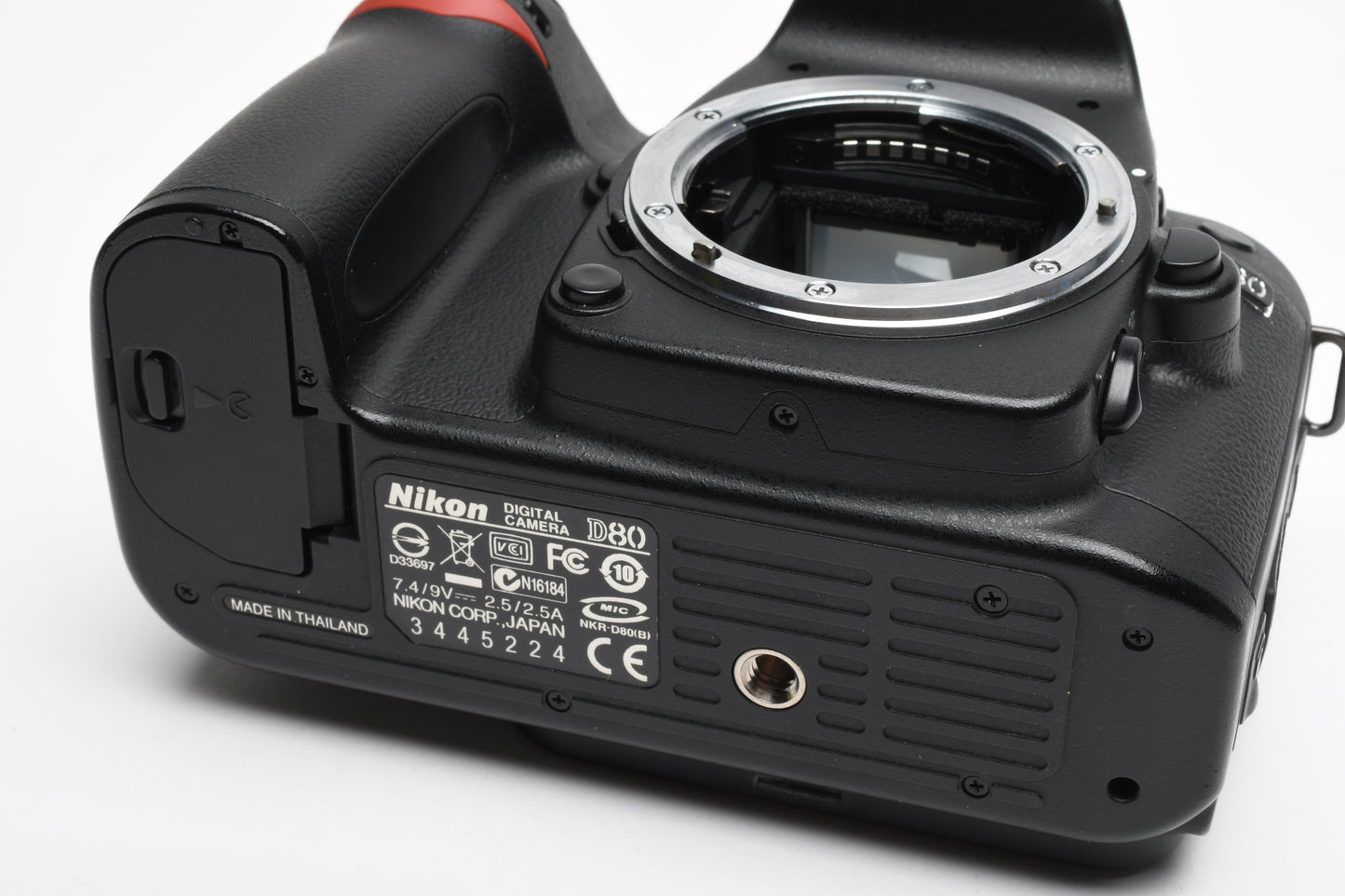 Nikon D80 DSLR body, batt+charger+strap, 4798 Acts, + Manual