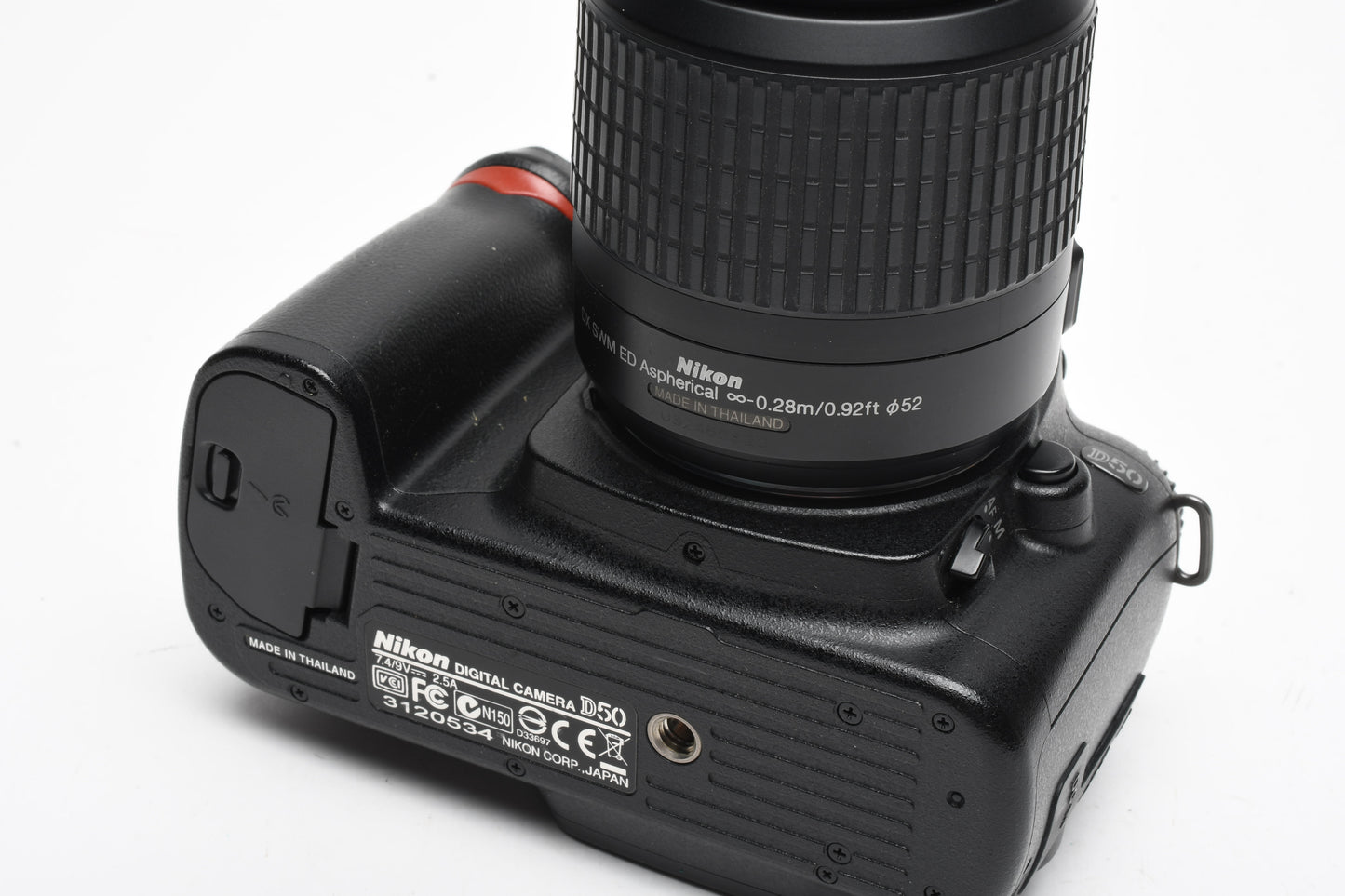 Nikon D50 DSLR body w/18-55mm f3.5-5.6G ED, batt, charger, 12K Acts
