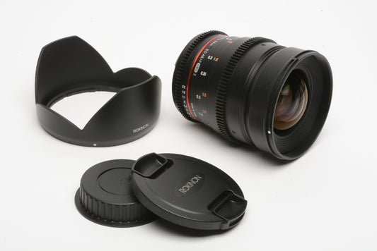 Rokinon 24mm T1.5 ED AS IF UMC II Cine DS Lens for Canon EF Mount #DS24M-C Mint-