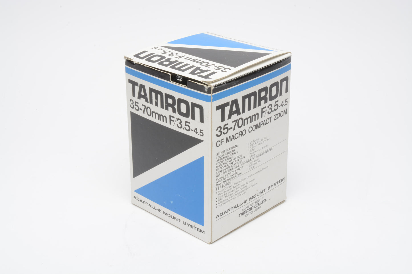 Tamron MF 35-70mm f3.5-4.5 BBAR MC Adaptall macro zoom, cap +choice of mount