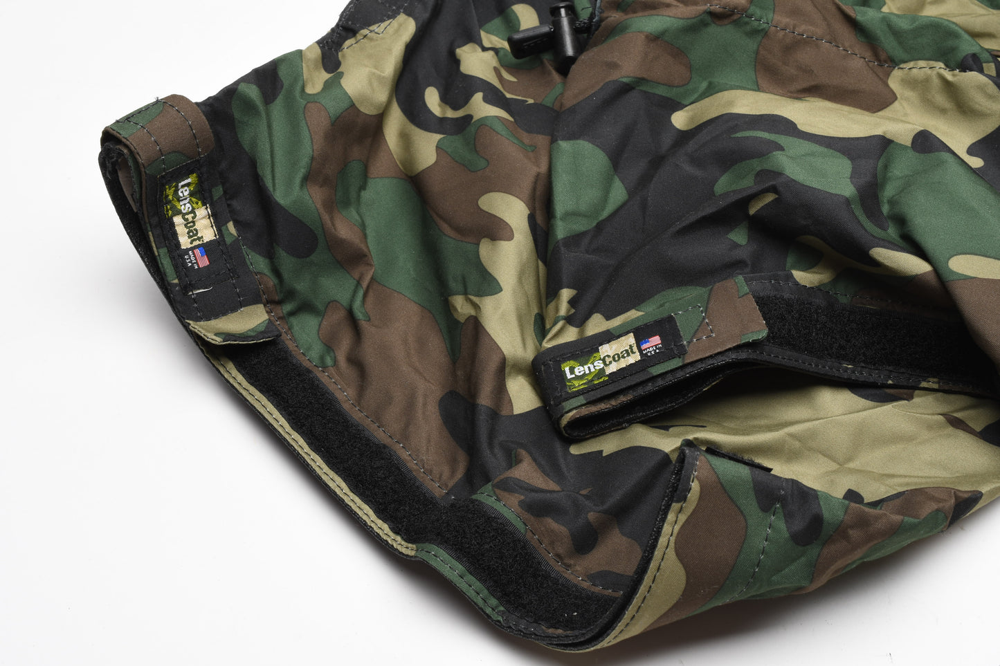 Lenscoat 30" camouflage camera lens cover, Clean, in pouch
