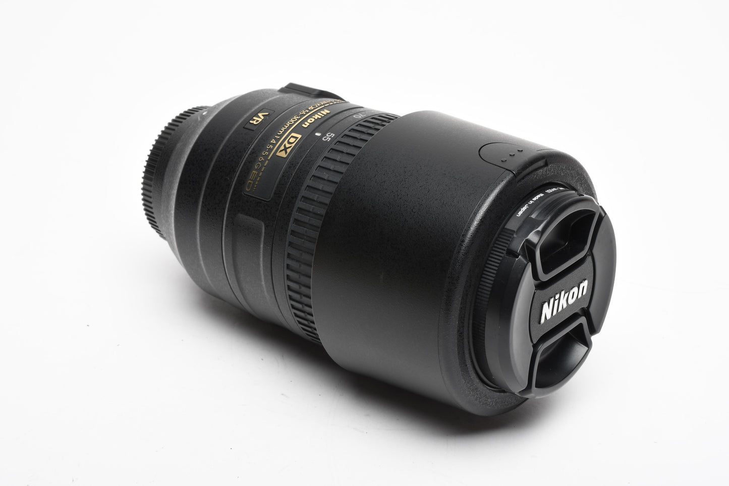 Nikon AF-S Nikkor 55-300mm f4.5-5.6G ED VR zoom lens, Hood, Caps, UV