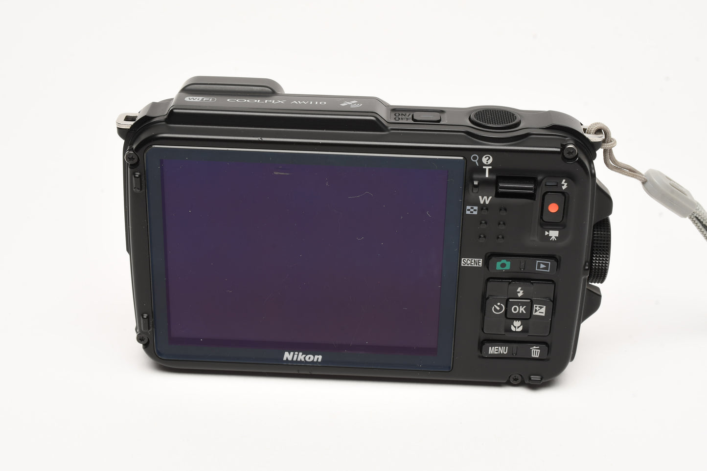 Nikon Coolpix AW110 16MP Digital Point&Shoot Camera Orange Waterproof, Great!