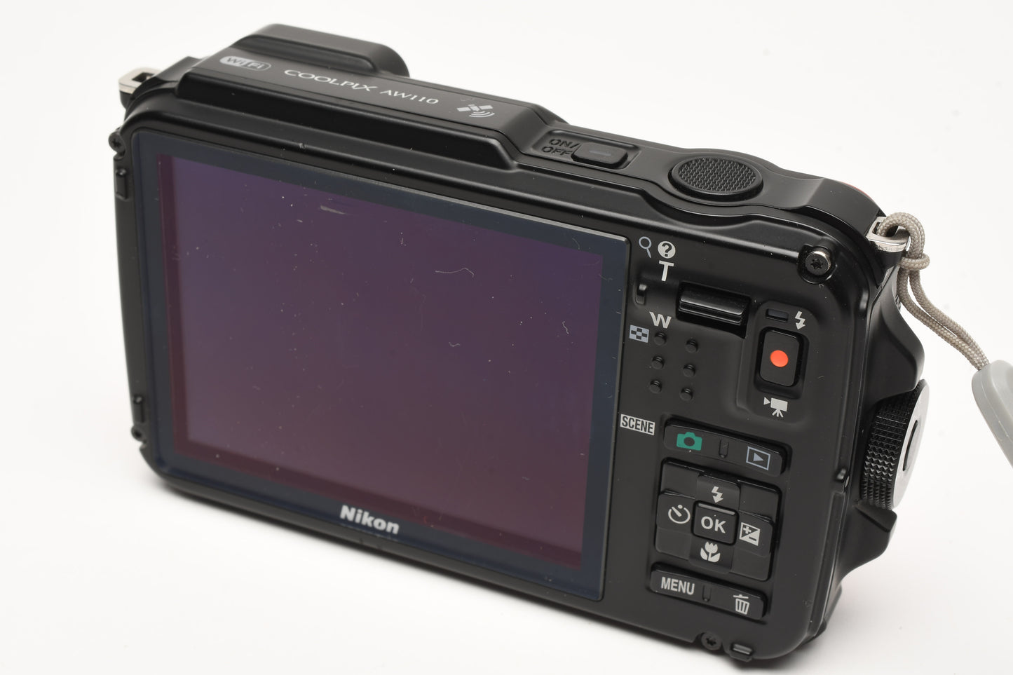 Nikon Coolpix AW110 16MP Digital Point&Shoot Camera Orange Waterproof, Great!