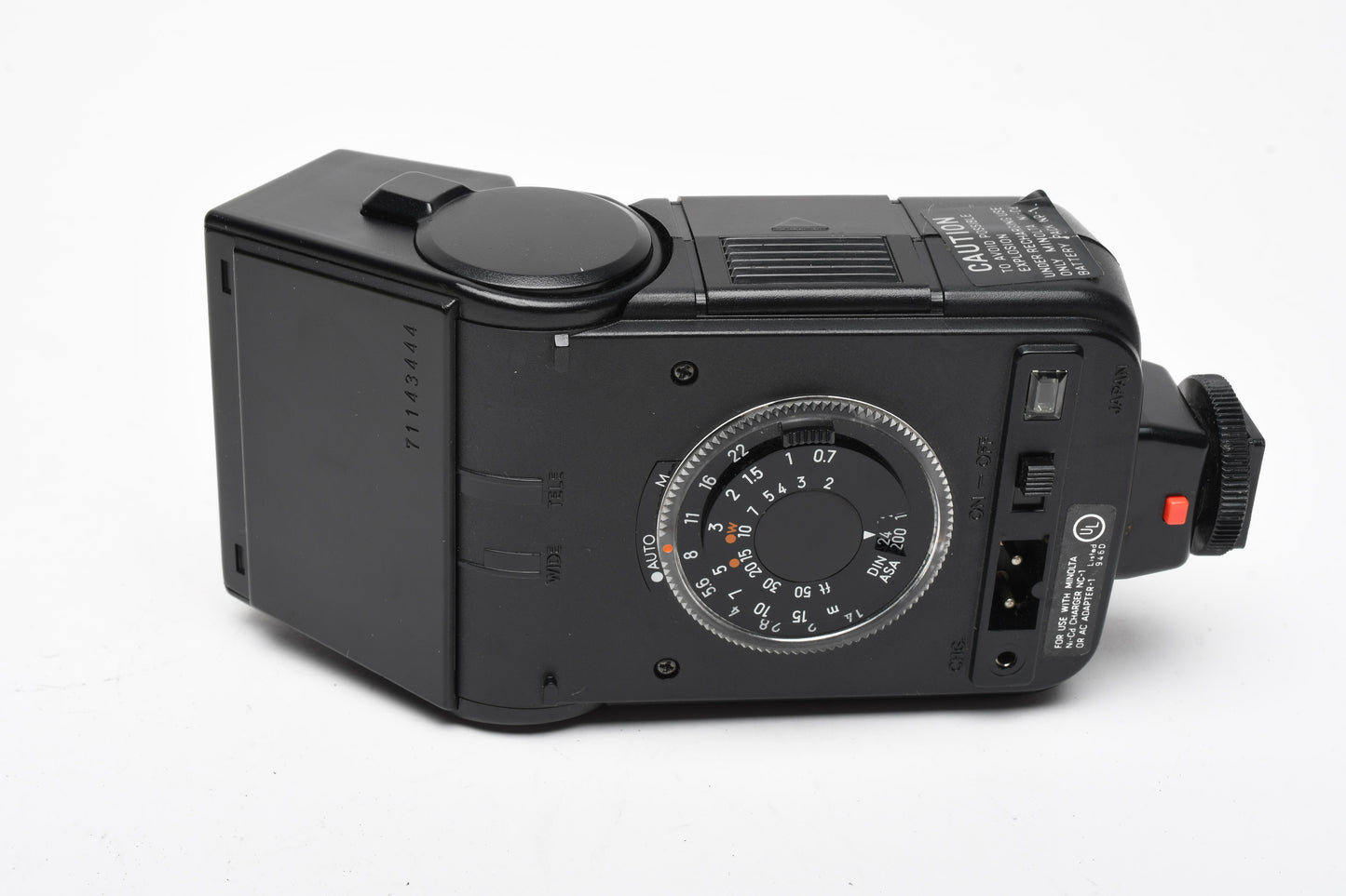 Minolta Auto 28 electronic flash, tested, w/Case