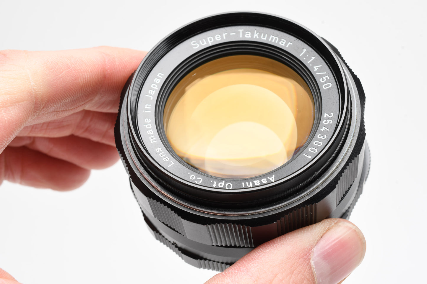 Pentax Super-Takumar 50mm f1.4 M42 mount lens, caps, clean! Mint-