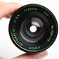 Owen Automatic 28mm F2.8 Wide Angle Lens for Pentax PK Mount w/Caps and UV Filter Nice!