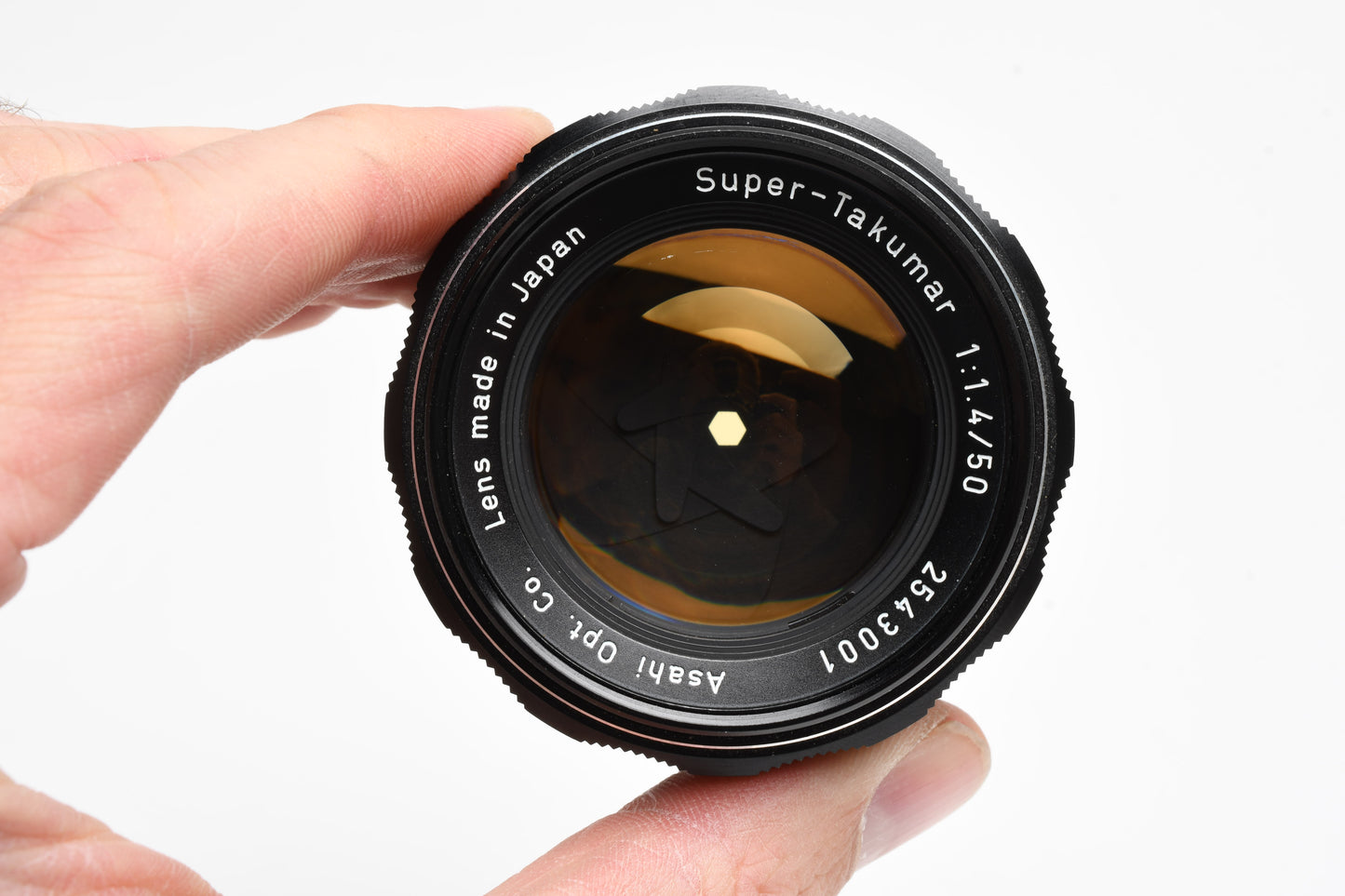 Pentax Super-Takumar 50mm f1.4 M42 mount lens, caps, clean! Mint-