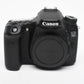 Canon EOS 70D DSLR Body w/Batt, charger, strap, Only 2576 Acts!