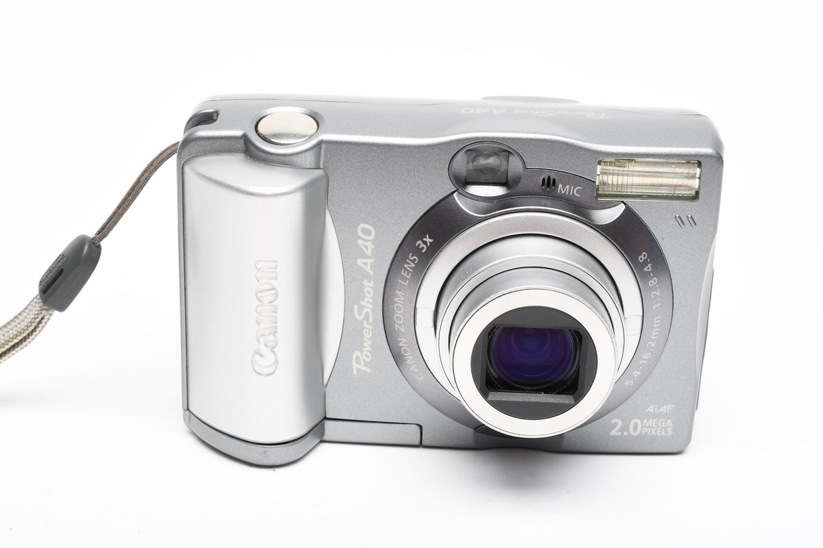 Canon Powershot A40 2MP Digital Point&Shoot Camera, CF, CDs, cables, boxed