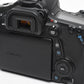 Canon EOS 70D DSLR Body w/Batt, charger, strap, Only 2576 Acts!