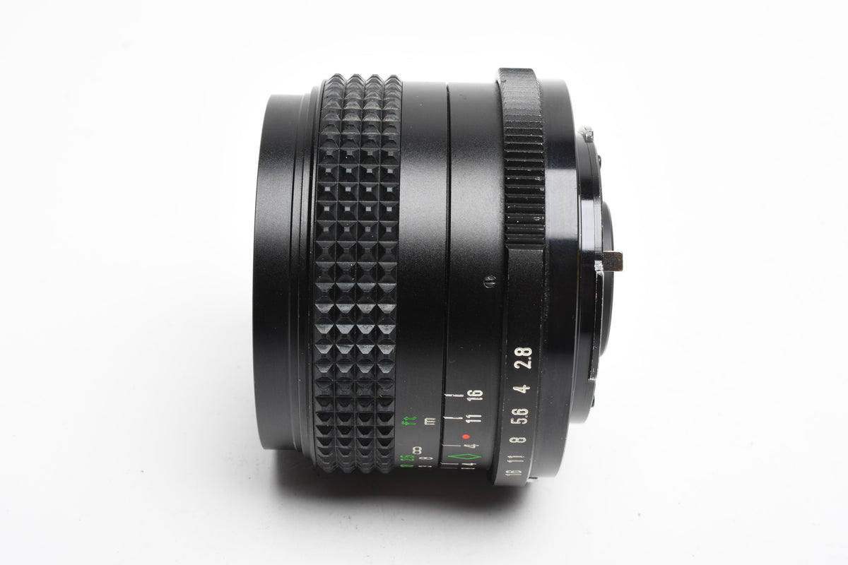 Magnum MC Auto CCT 28mm F2.8 Wide Angle Lens for Pentax PK Mount w/Caps and UV Filter, Nice!