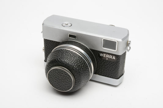 Zeiss Werra 3 Camera w/Cap and lens hood, Tested, works great