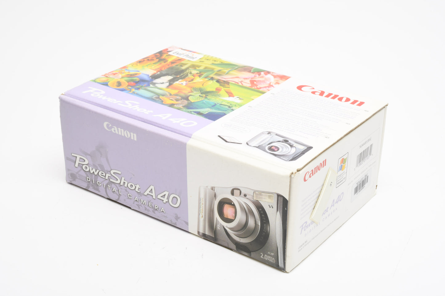 Canon Powershot A40 2MP Digital Point&Shoot Camera, CF, CDs, cables, boxed