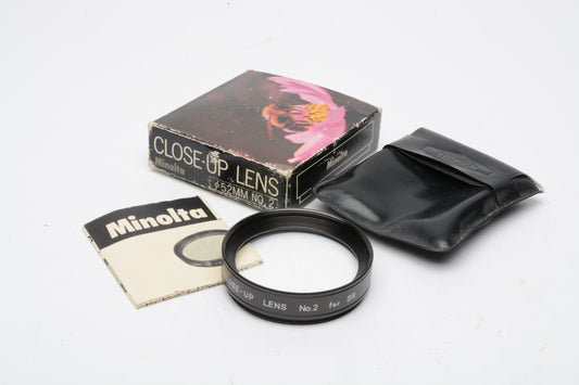 Minolta Close-up lens filter No. 2 52mm, NIB