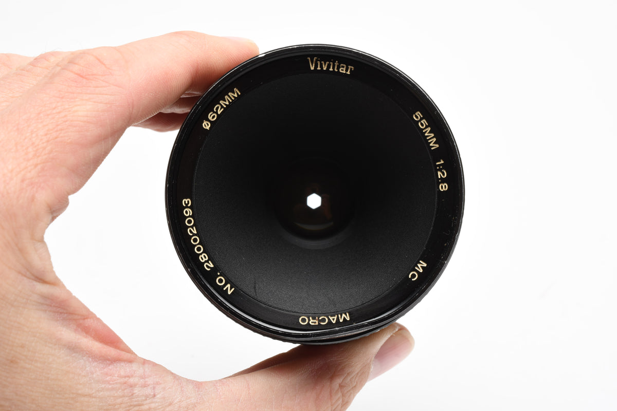 Vivitar MC 55mm f2.8 Macro for Nikon F Mount w/Caps, Nice, Read*