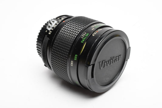 Vivitar MC 55mm f2.8 Macro for Nikon F Mount w/Caps, Nice, Read*